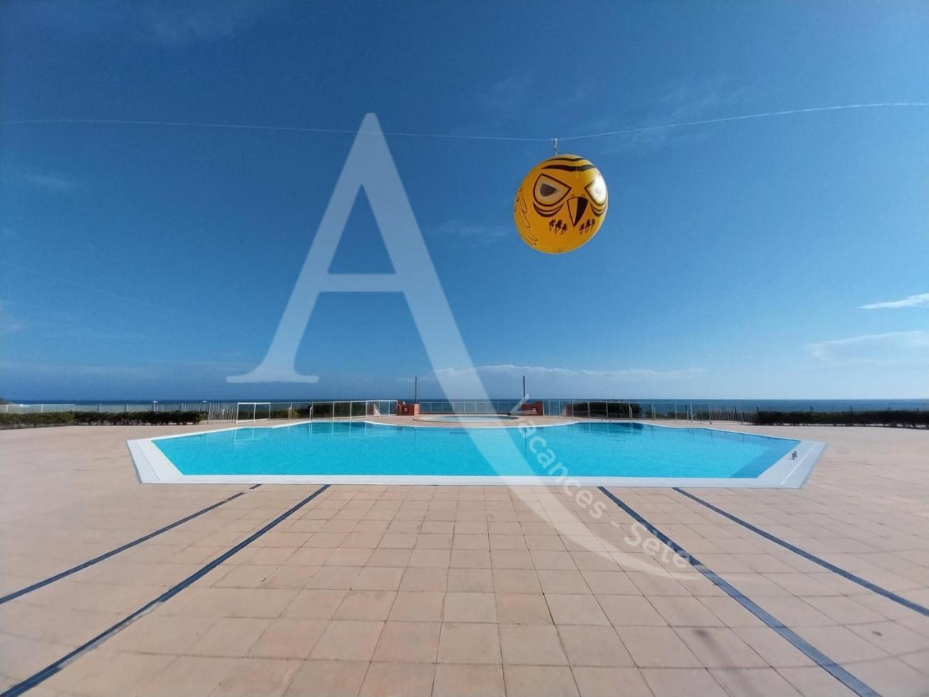 Studio 4 Pers, Pkg, 1Ere Ligne Mer, Piscine, Tennis Sète Kültér fotó