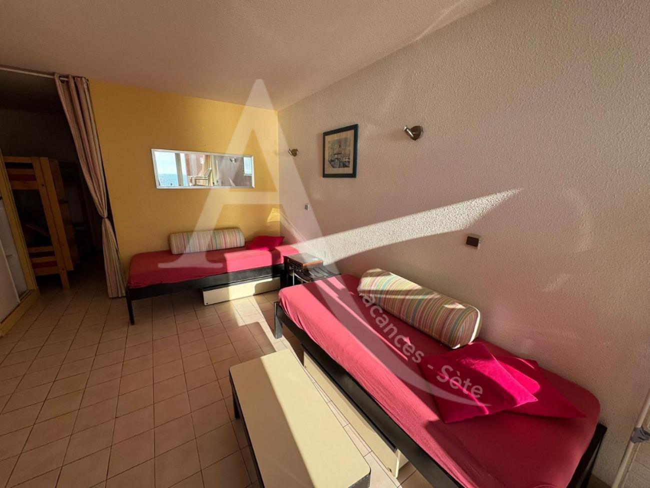 Studio 4 Pers, Pkg, 1Ere Ligne Mer, Piscine, Tennis Sète Kültér fotó